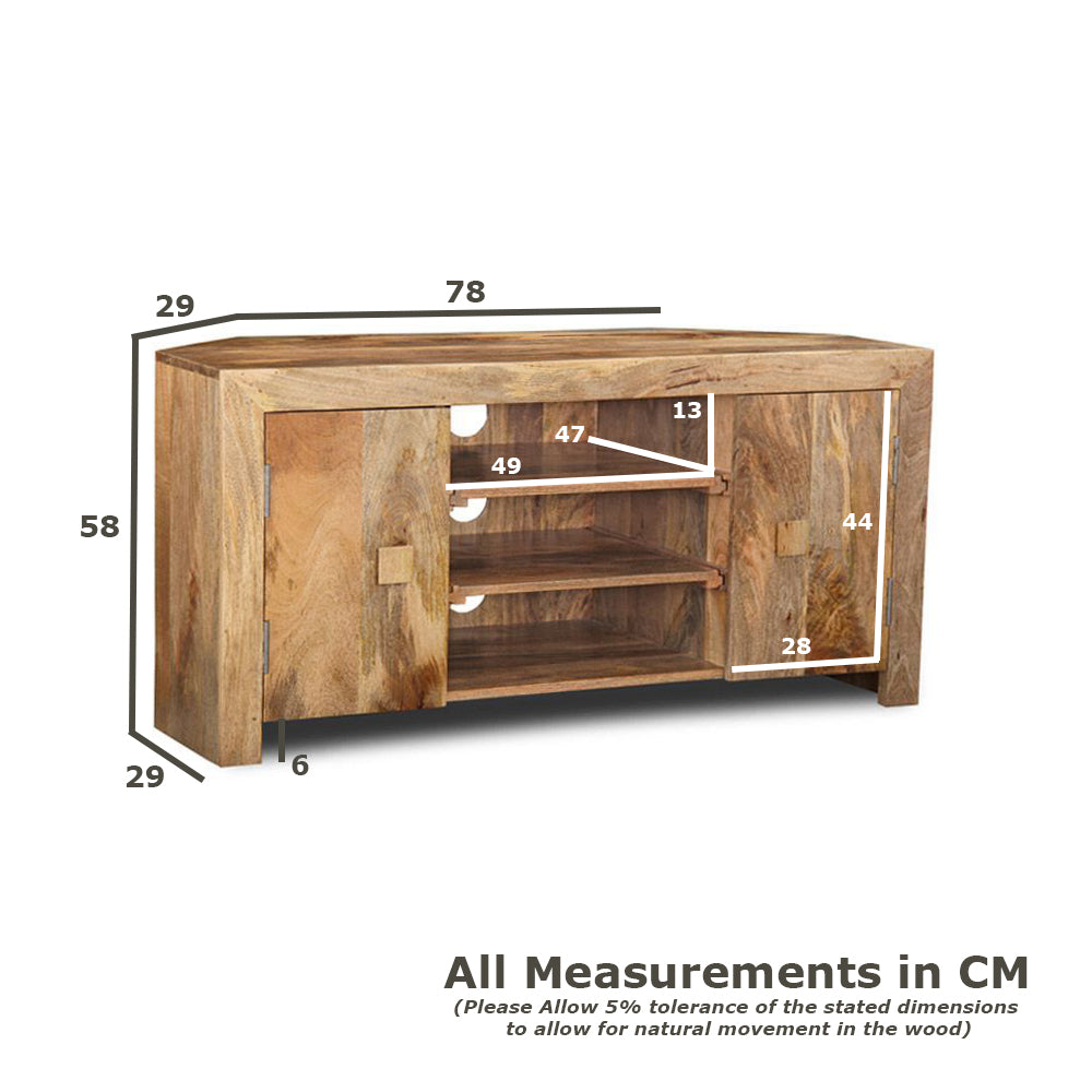 Dakota Corner TV Unit, 120cm