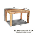 Dakota Mango Wood Dining Table, 120cm