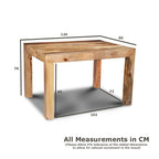 Oak Stain Dakota Mango Wood Dining Table, 120cm
