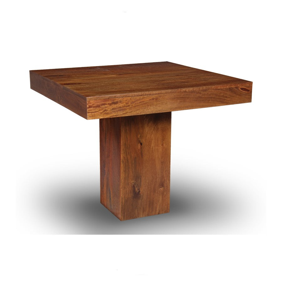 Dakota Mango Wood Cube Dining Table, 90cm