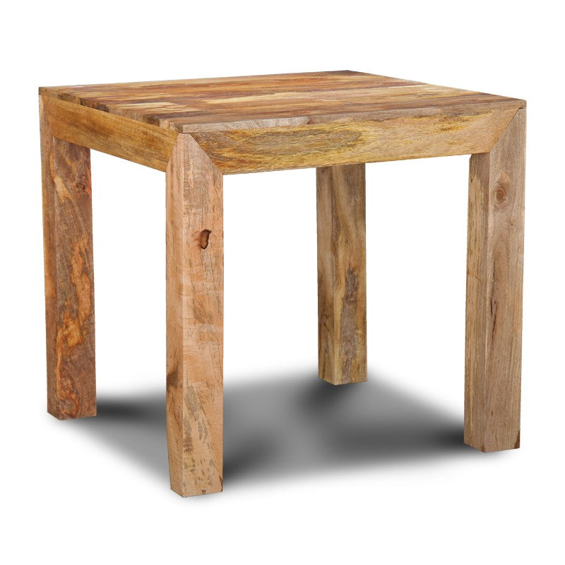 Light Dakota Mango Wood Dining Table, 80cm