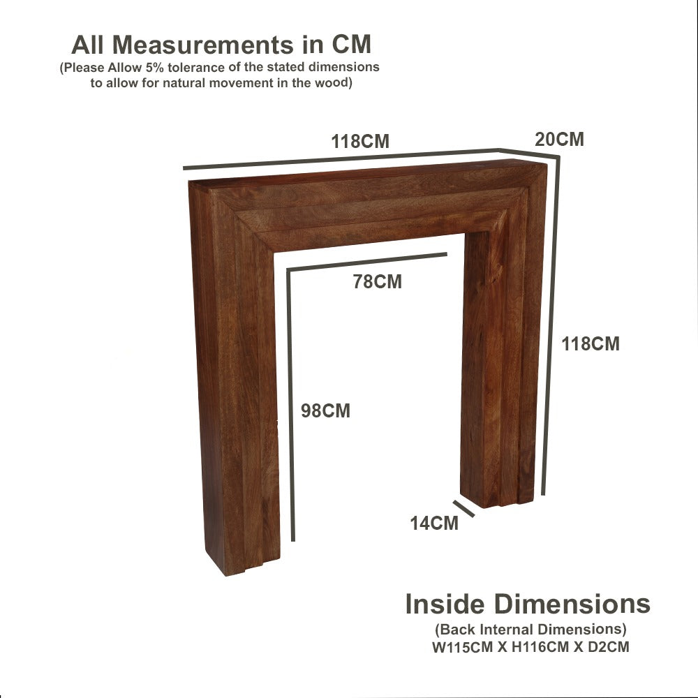 Dakota Fire Surround, 118cm
