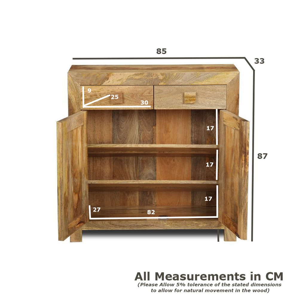 Dakota Shoe Cupboard, 85cm