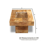 Dakota Pebble Coffee Table, 85cm