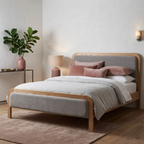 Amaya King Bed Oak