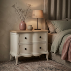 Amelie 2 Drawer Wide Bedside