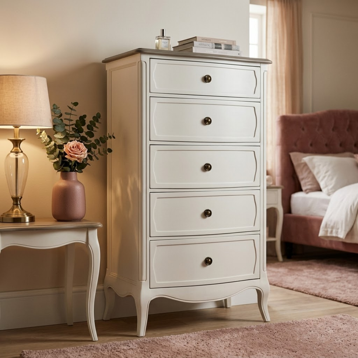 Amelie 5 Drawer Tallboy