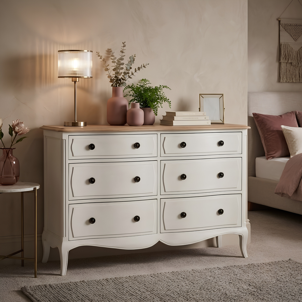 Amelie 6 Drawer Wide Chest