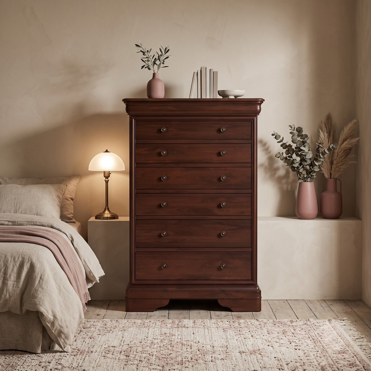 Antoinette Tall 6 Drawer Chest