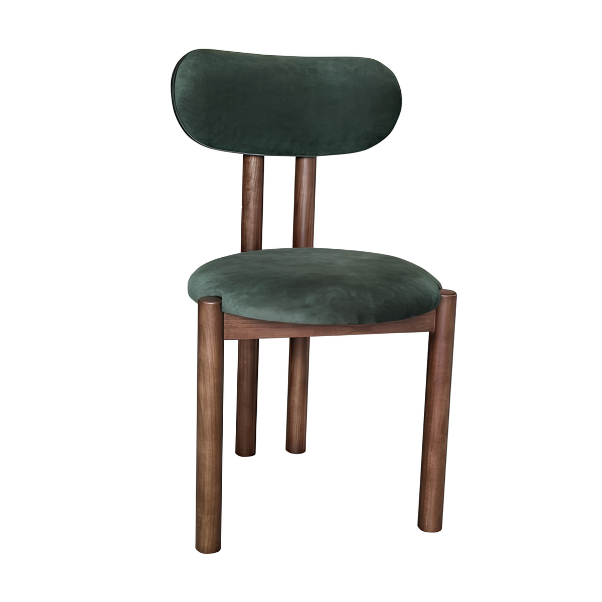 Aspen Green Velvet Oak Dining Chair