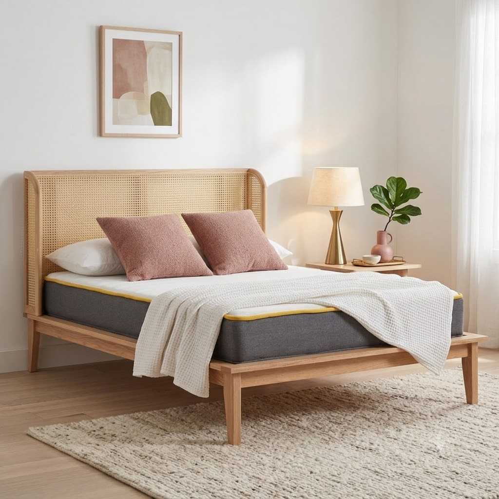 Astrid Double Rattan Bed