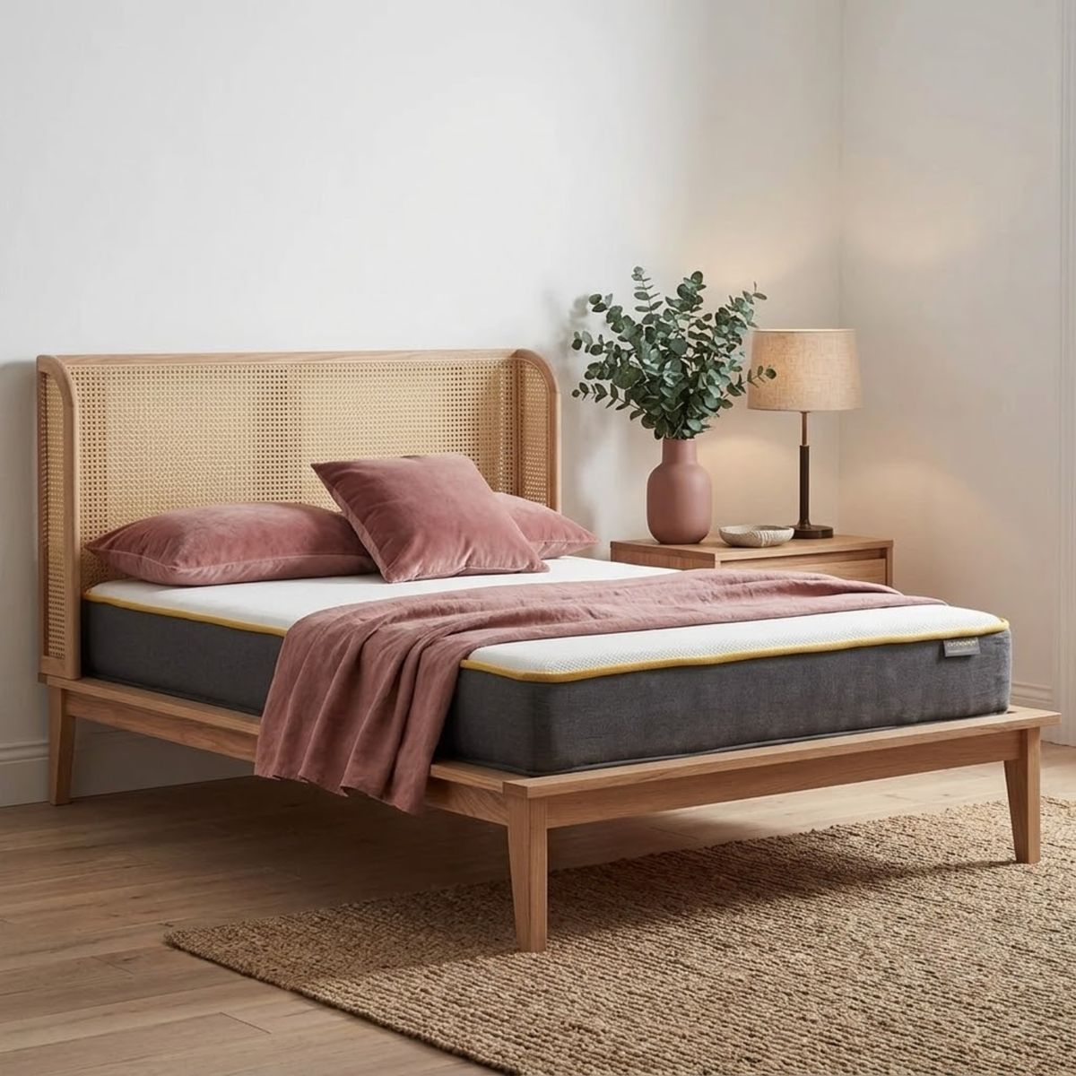 Astrid King Rattan Bed
