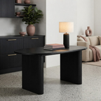 Axel Oval Fluted Dining Table