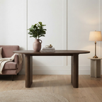 Axel Oval Fluted Dining Table