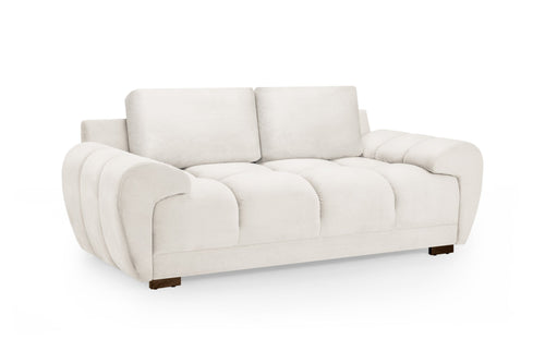 Beehive Azzuro Chenille 2 Seater Sofa 205cm in Cream
