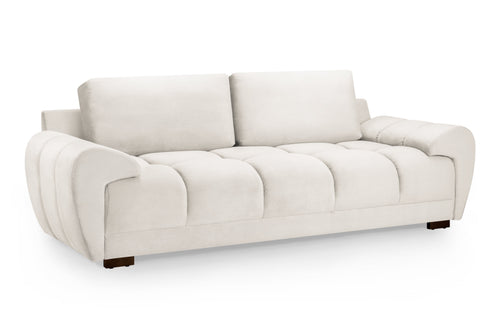 Beehive Azzuro Chenille 3 Seater Sofa 245cm in Cream