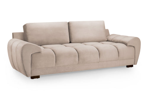 Beehive Azzuro Chenille 3 Seater Sofa 245cm in Mocha