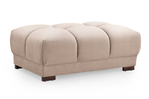 Beehive Azzuro Chenille Footstool in Mocha