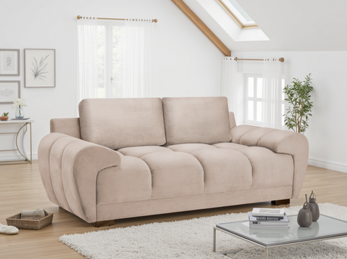 Beehive Azzuro Chenille 2 Seater Sofa 205cm in Mocha