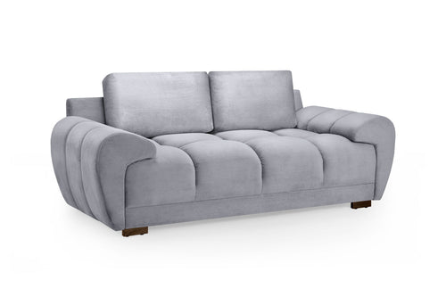 Beehive Azzuro Chenille 2 Seater Sofa 205cm in Grey