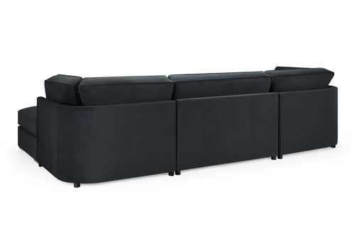 Beehive Belgravia Velvet U-Shaped Corner Sofa 330cm in Slate