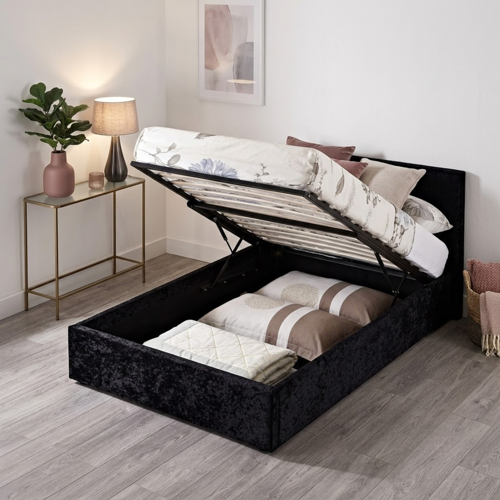 Berlin Small Double Ottoman Bed