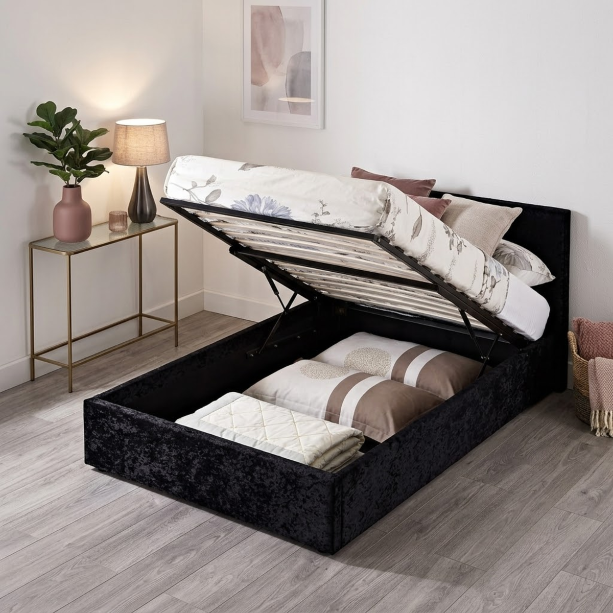 Berlin Small Double Ottoman Bed