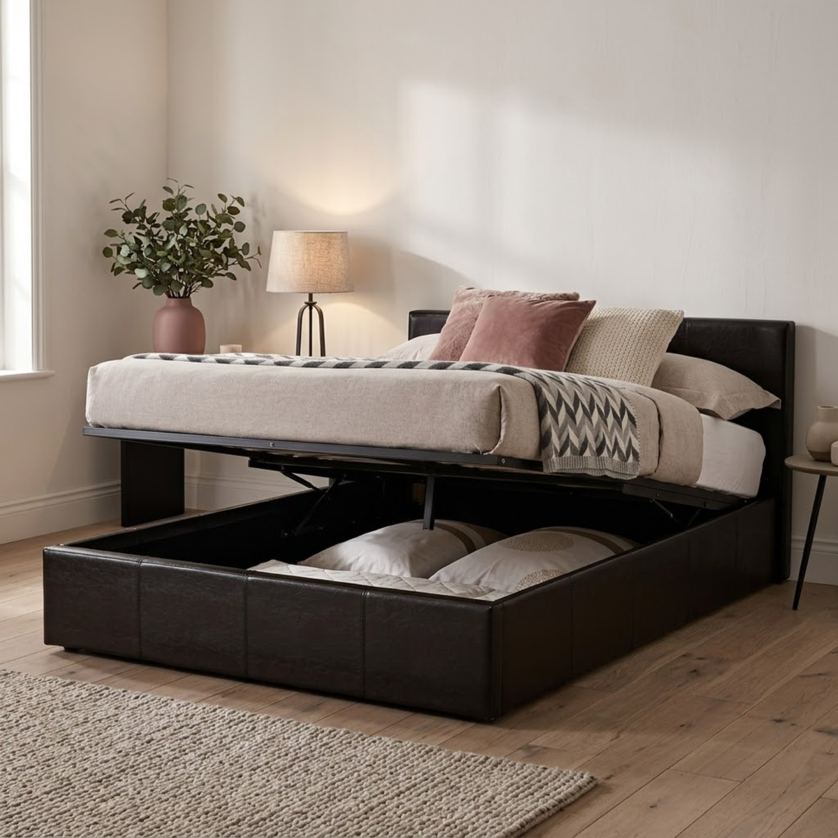 Berlin Small Double Ottoman Bed