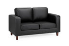 Box Sofa Black 2 Seater