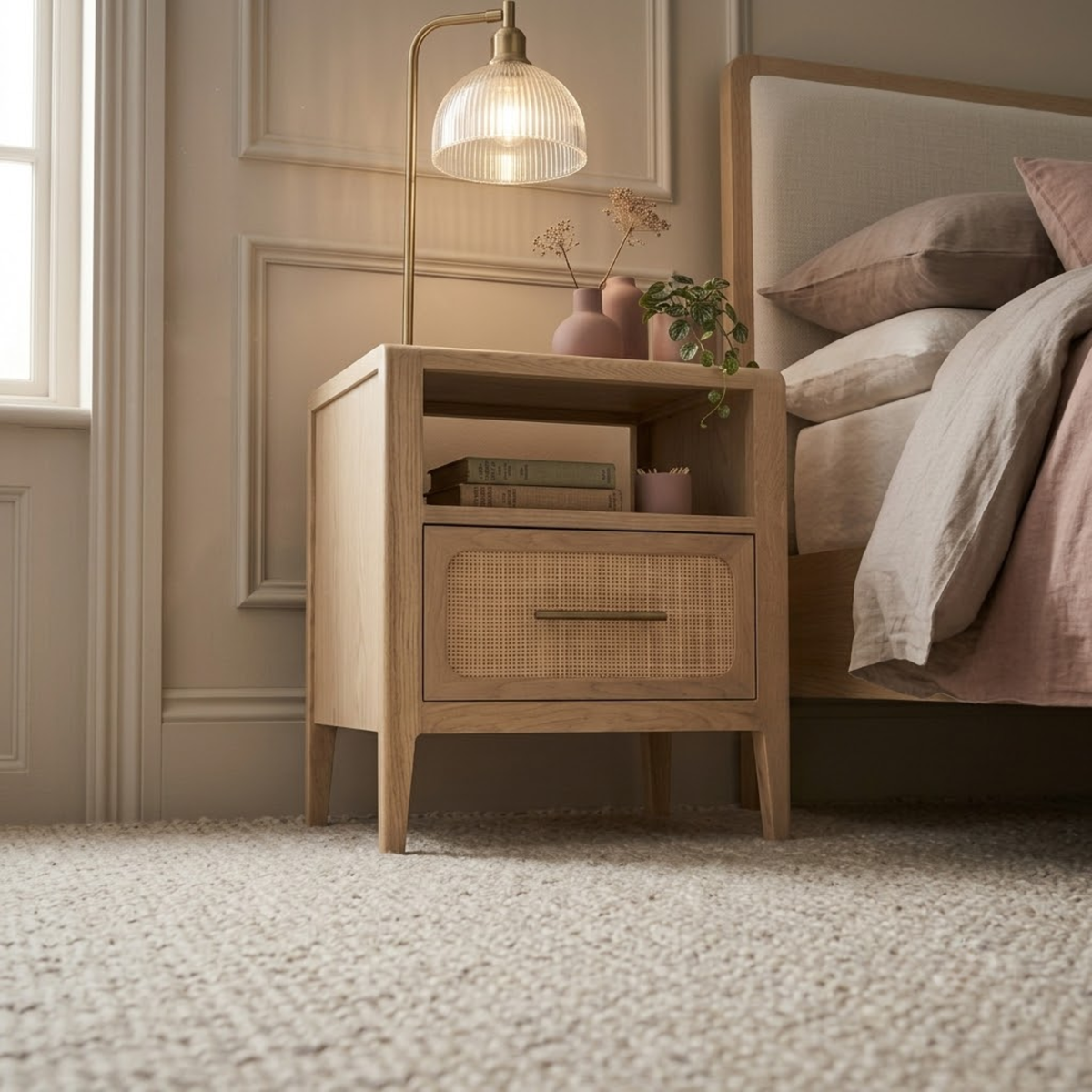 Casera 1 Drawer Bedside