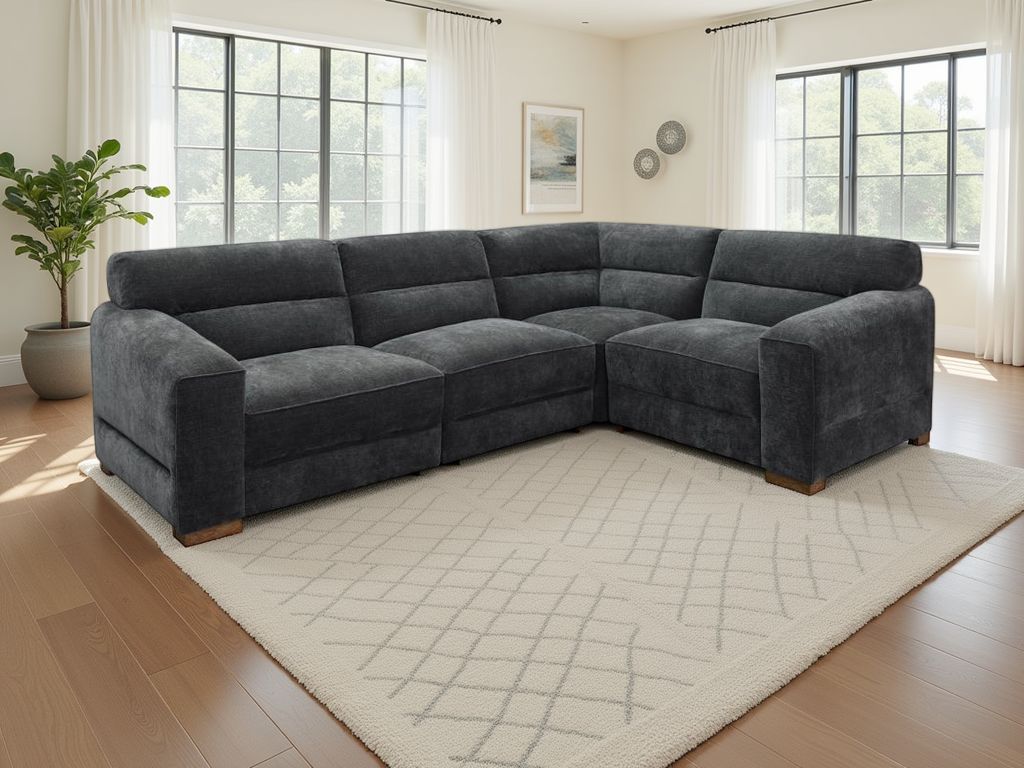 Chicago Sofa Charcoal Universal Corner