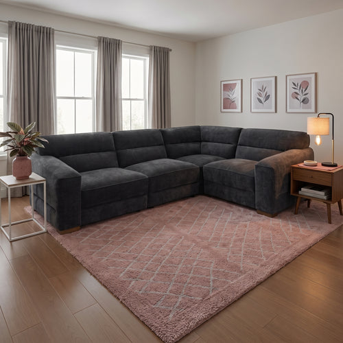 Beehive Chicago Universal Corner Sofa in Charcoal