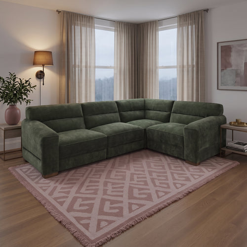 Beehive Chicago Universal Corner Sofa in Green