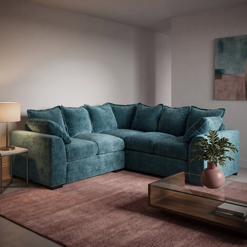 Beehive Colbee Fabric Large Corner Sofa 210cm in Teal
