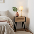 Croxley 1 Drawer Rattan Bedside