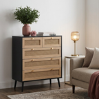 Croxley 5 Drawer Rattan Chest