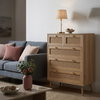Croxley 5 Drawer Rattan Chest