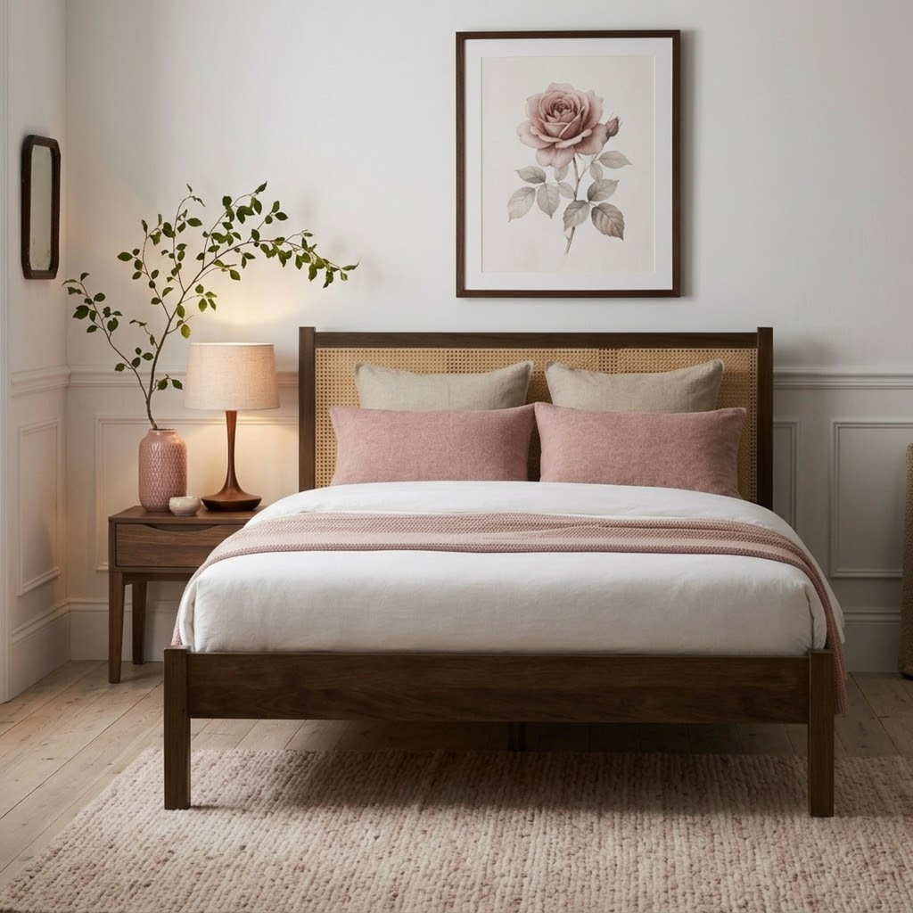 Croxley Double Rattan Bed