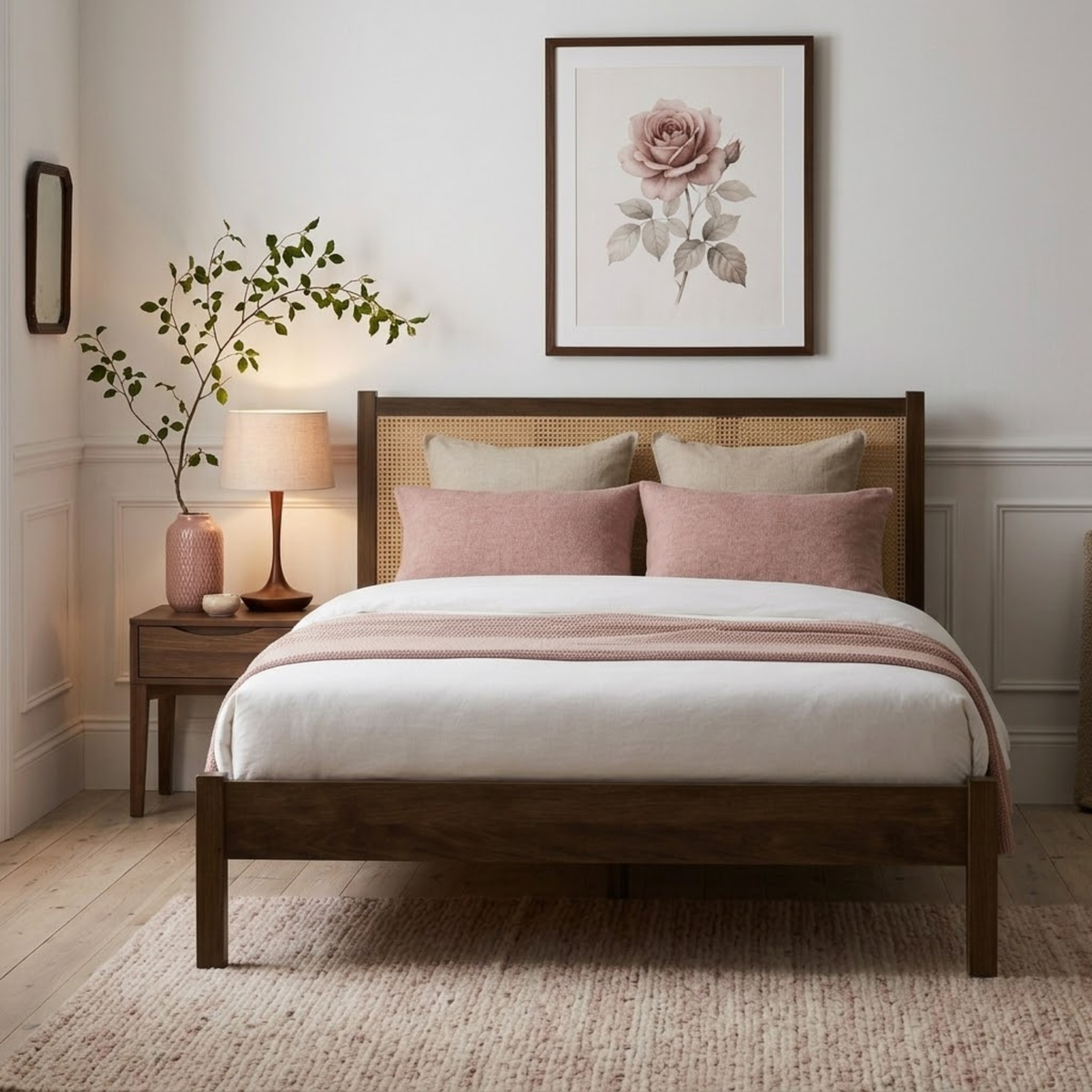 Croxley Double Rattan Bed