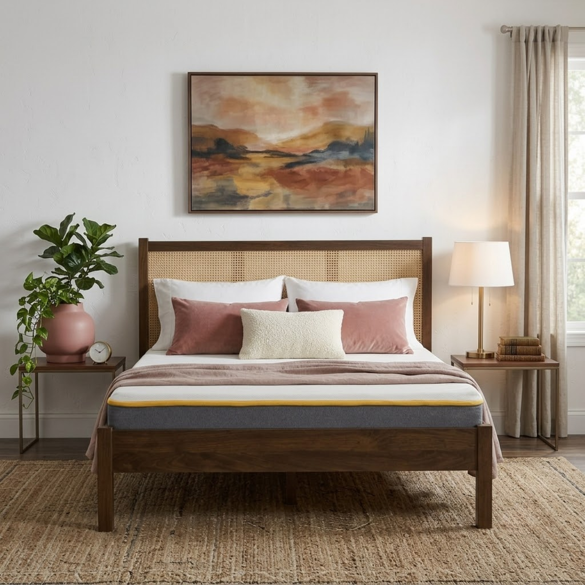 Croxley King Rattan Bed