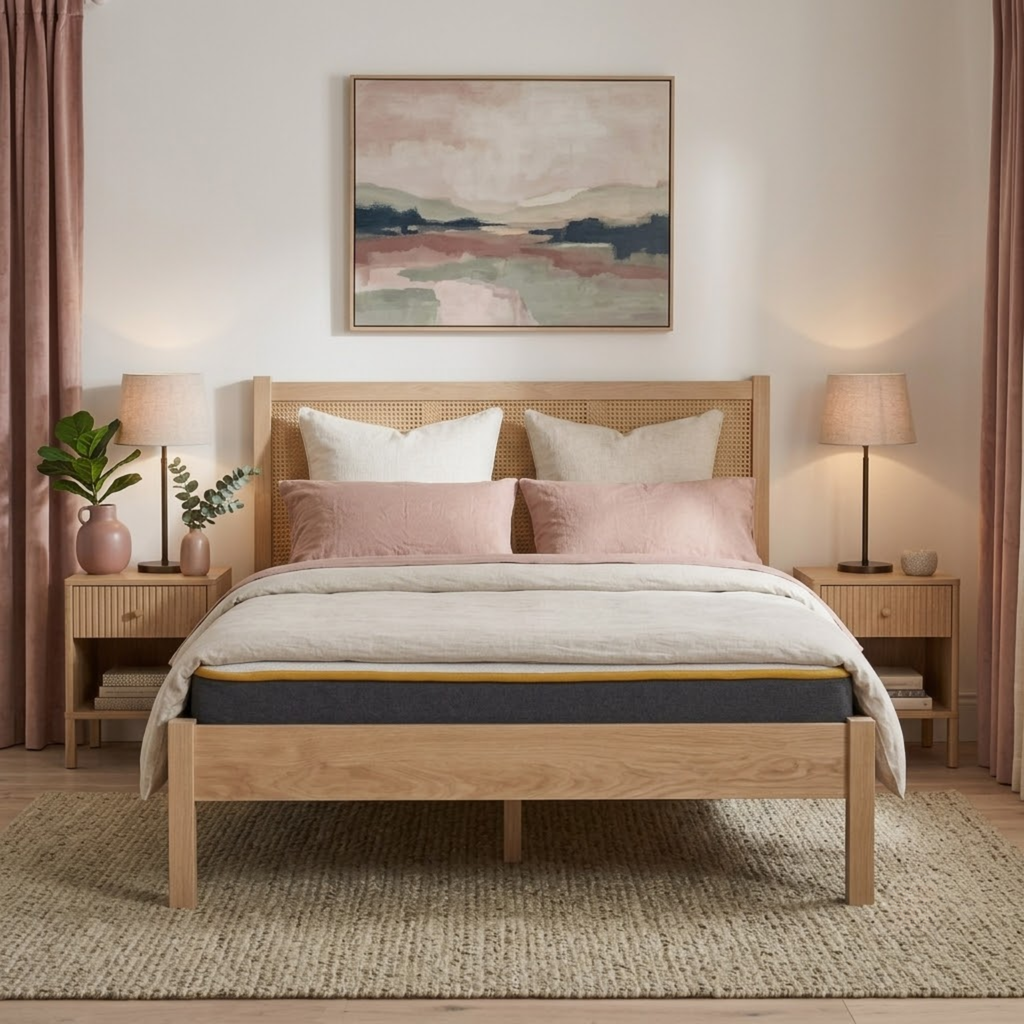 Croxley King Rattan Bed
