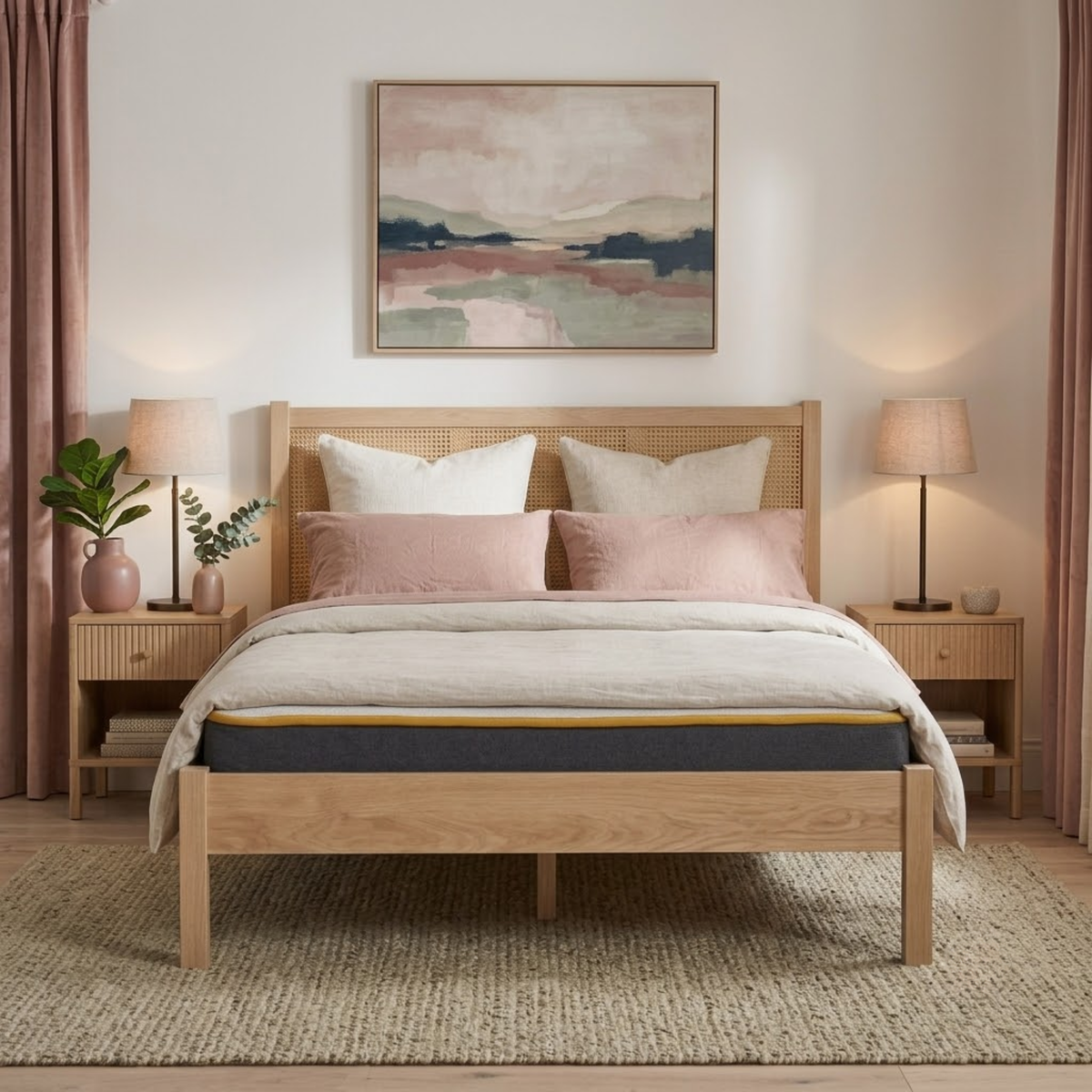 Croxley King Rattan Bed
