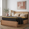 Croxley Ottoman King Rattan Bed