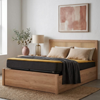Croxley Ottoman King Rattan Bed
