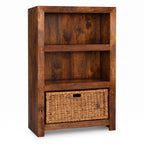 Dakota Bookcase with Basket, 77cm