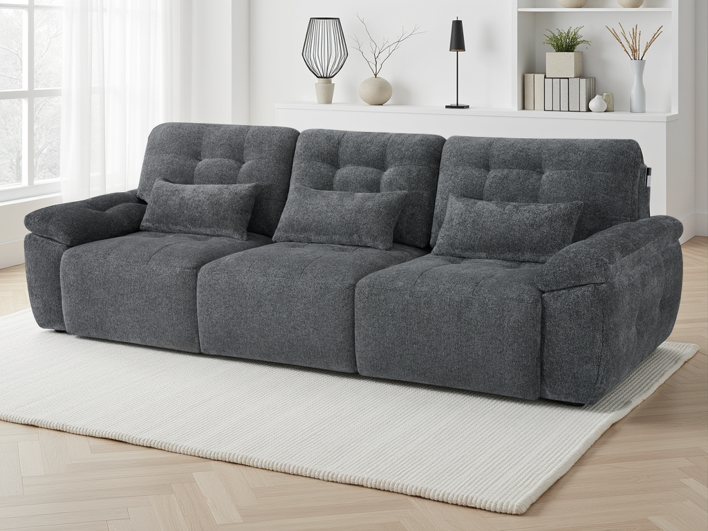 Dallas Electric Sofabed Grey 3 Seater