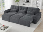 Dallas Electric Sofabed Grey 3 Seater