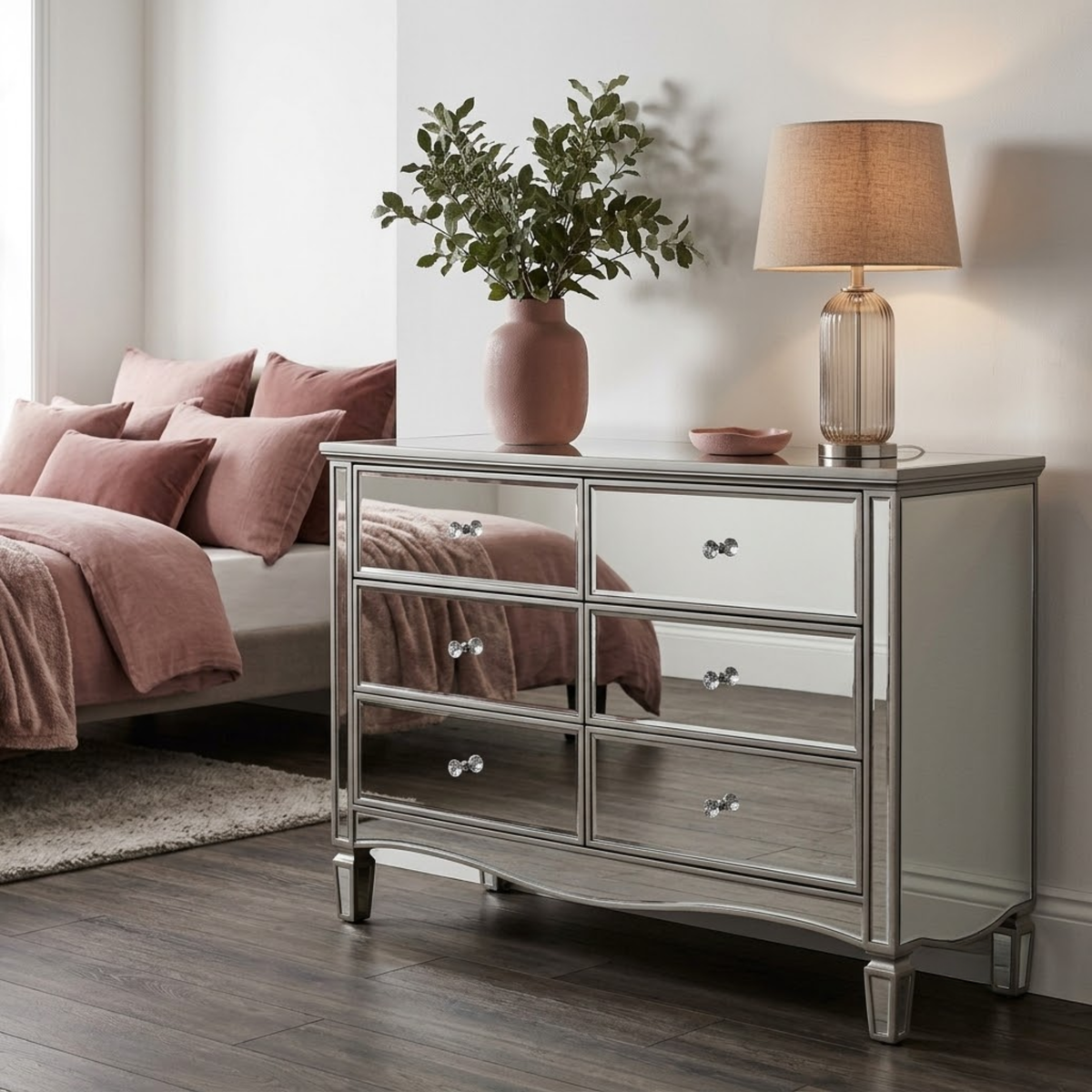 Elysee 6 Drawer Wide Chest