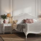 Etienne Rattan Double Bed