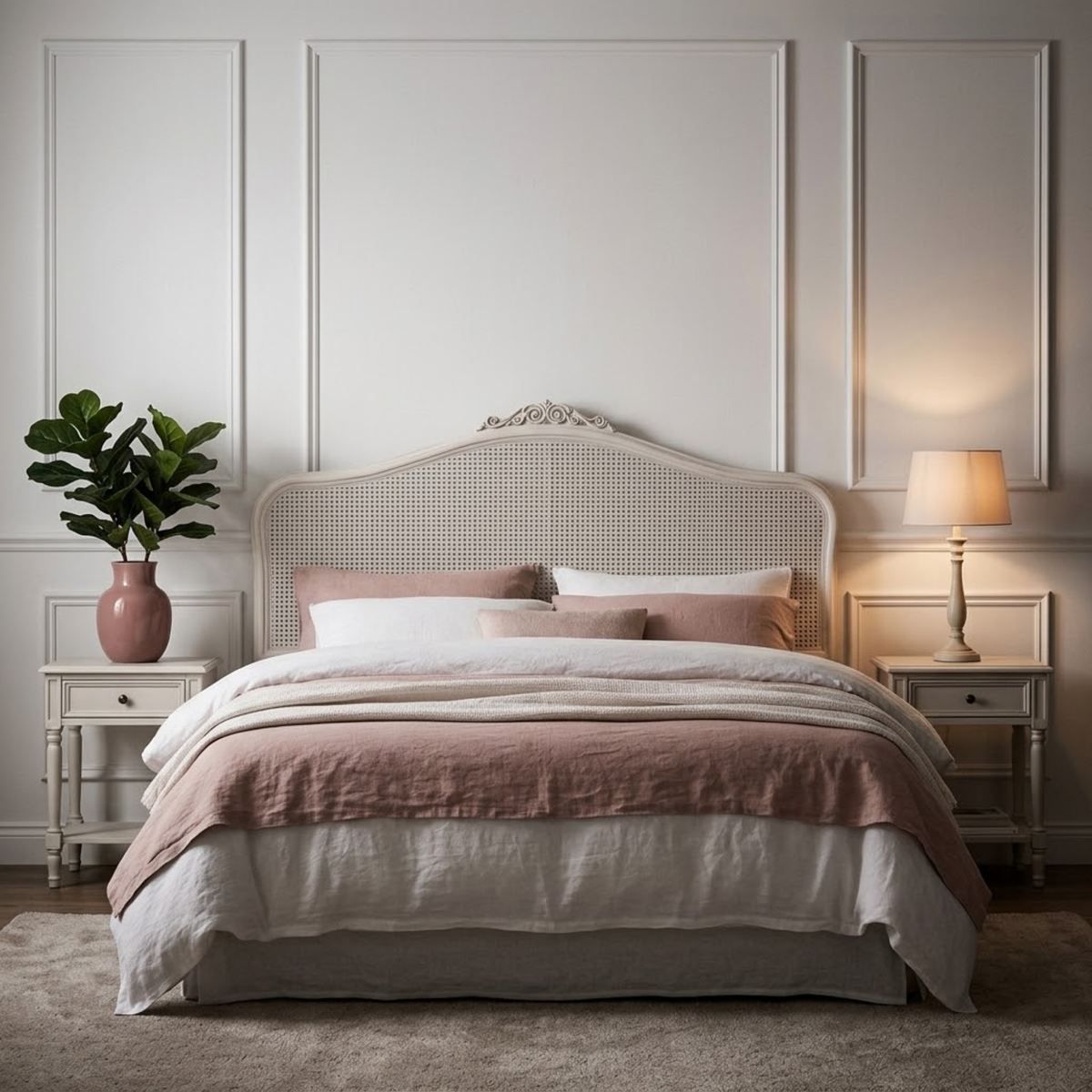 Etienne Rattan Double Headboard